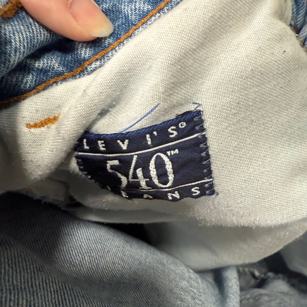 Levi's 540 Jeans Mens Relaxed Fit Straight Leg Light Wash Denim Pants 34x31 - Picture 8 of 10
